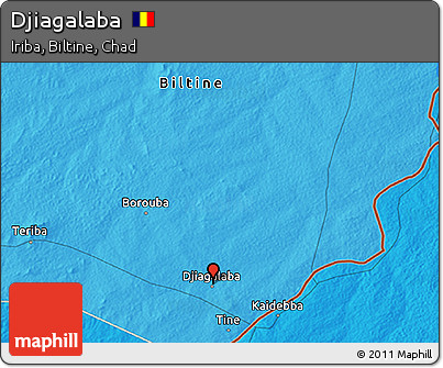Political 3D Map of Djiagalaba