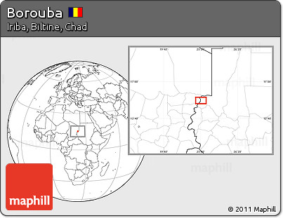 Blank Location Map of Borouba