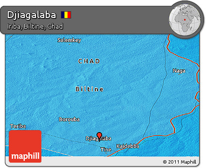 Political Panoramic Map of Djiagalaba