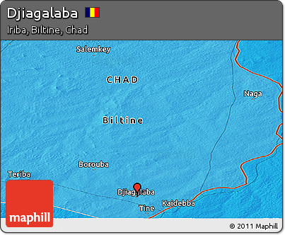 Political Panoramic Map of Djiagalaba