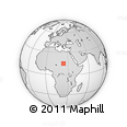 Outline Map of the Area around 15° 17' 31" N, 23° 52' 30" E, rectangular outline