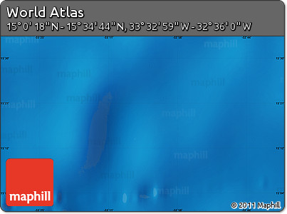 Shaded Relief Map of the Area around 15° 17' 31" N, 33° 4' 30" W