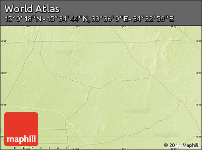 Physical Map of the Area around 15° 17' 31" N, 34° 4' 30" E