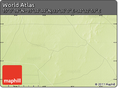 Physical Map of the Area around 15° 17' 31" N, 34° 4' 30" E