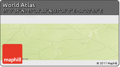Physical Panoramic Map of the Area around 15° 17' 31" N, 34° 4' 30" E