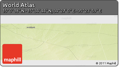 Physical Panoramic Map of the Area around 15° 17' 31" N, 34° 55' 29" E