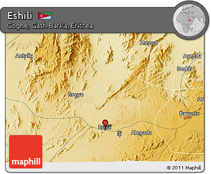 Physical 3D Map of Eshili