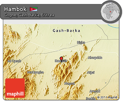 Physical 3D Map of Hambok