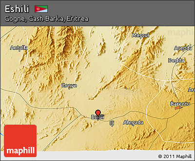 Physical 3D Map of Eshili