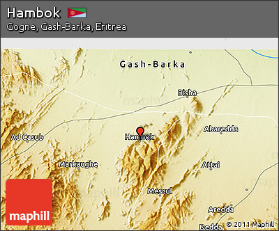 Physical 3D Map of Hambok