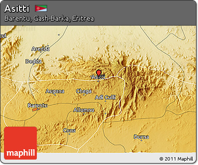 Physical 3D Map of Asitti