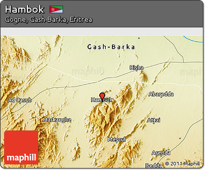 Physical 3D Map of Hambok