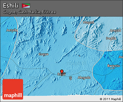 Political 3D Map of Eshili