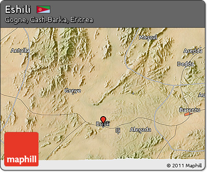 Satellite 3D Map of Eshili