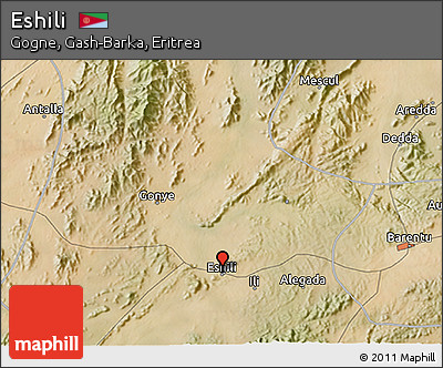 Satellite 3D Map of Eshili