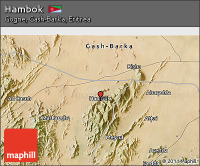 Satellite 3D Map of Hambok