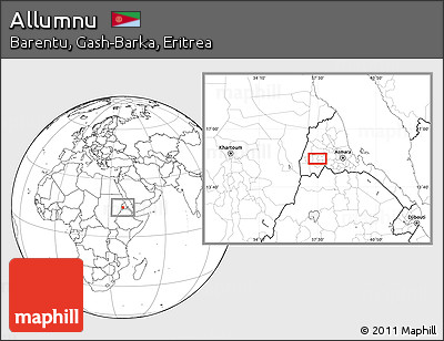Blank Location Map of Allumnu