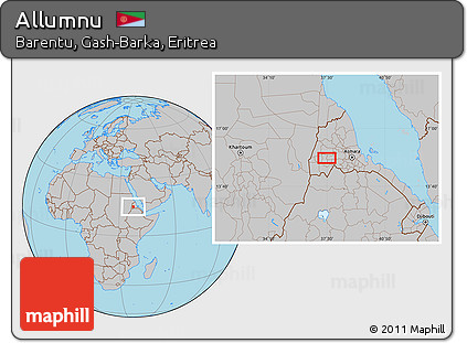 Gray Location Map of Allumnu