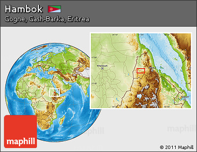 Physical Location Map of Hambok