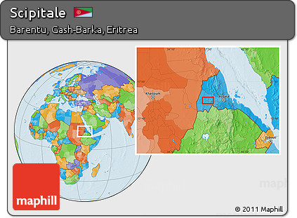 Political Location Map of Scipitale