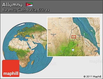 Satellite Location Map of Allumnu