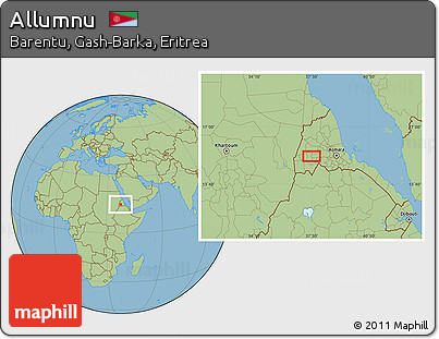 Savanna Style Location Map of Allumnu