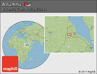 Savanna Style Location Map of Allumnu