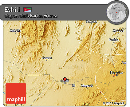 Physical Map of Eshili