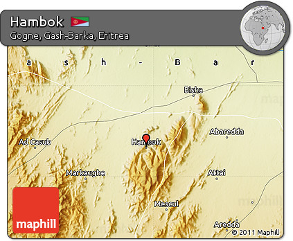 Physical Map of Hambok