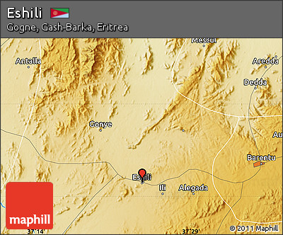 Physical Map of Eshili