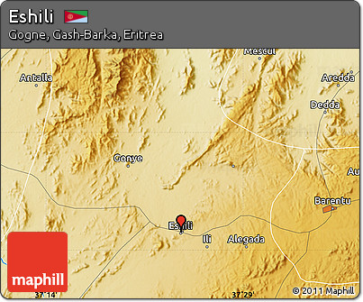 Physical Map of Eshili