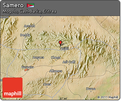 Satellite Map of Samero