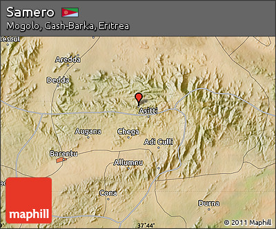 Satellite Map of Samero