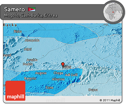 Political Panoramic Map of Samero