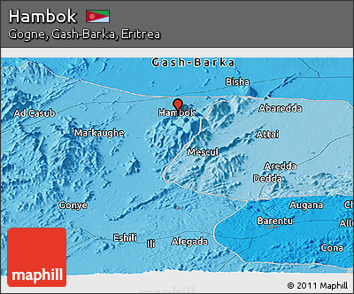 Political Panoramic Map of Hambok
