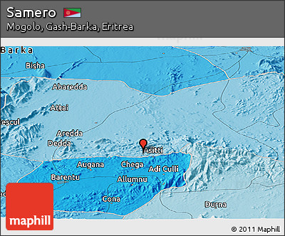 Political Panoramic Map of Samero