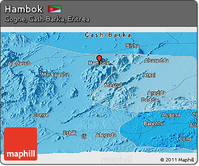 Political Panoramic Map of Hambok
