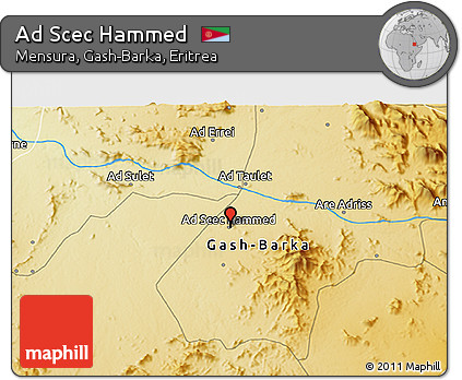 Physical 3D Map of Ad Scec Hammed