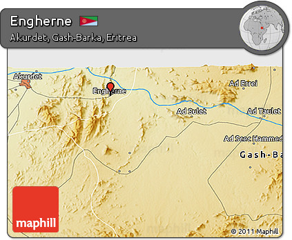 Physical 3D Map of Engherne