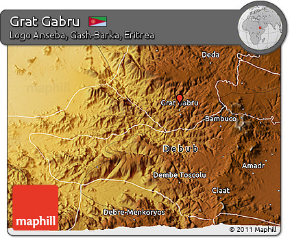 Physical 3D Map of Grat Gabru