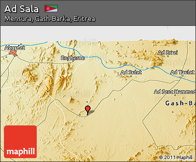 Physical 3D Map of Ad Sala