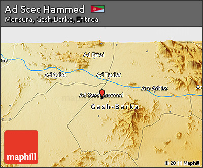Physical 3D Map of Ad Scec Hammed