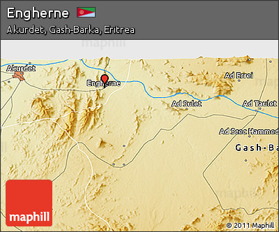 Physical 3D Map of Engherne