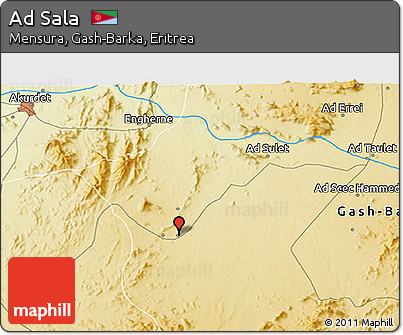Physical 3D Map of Ad Sala