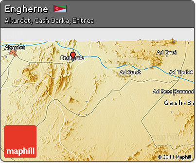 Physical 3D Map of Engherne
