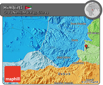 Political 3D Map of Himbirtī