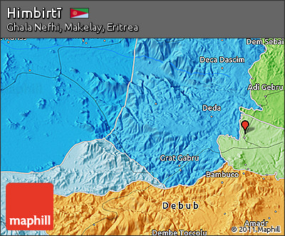 Political 3D Map of Himbirtī