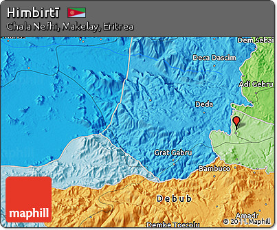 Political 3D Map of Himbirtī