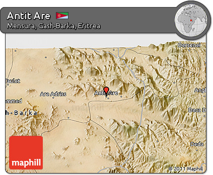 Satellite 3D Map of Antit Are