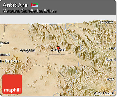 Satellite 3D Map of Antit Are